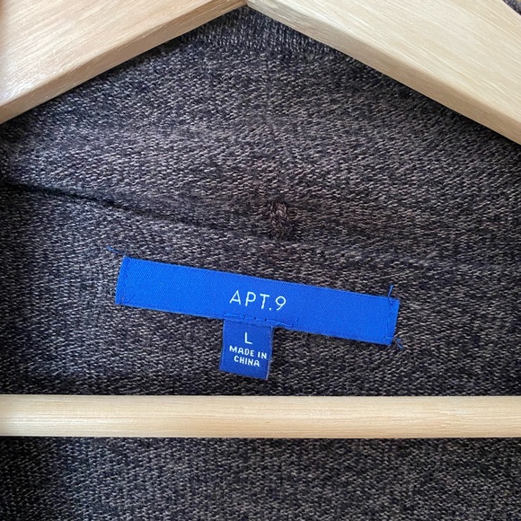 Brown Cardigan with Tie Waist - Picture 2 of 3